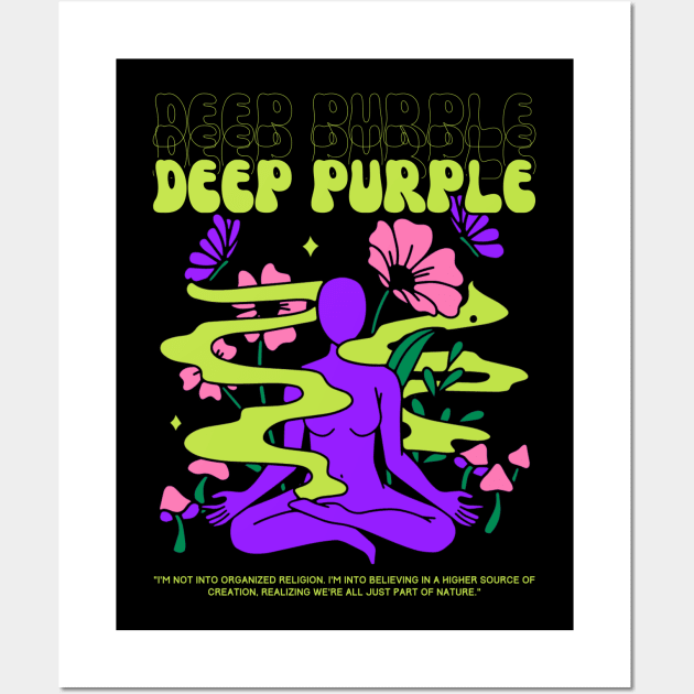 Deep purple // Yoga Wall Art by Mamamiyah